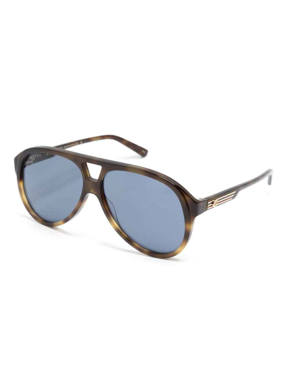 Gucci Eyewear tortoiseshell pilot-frame sunglasses - Image 2
