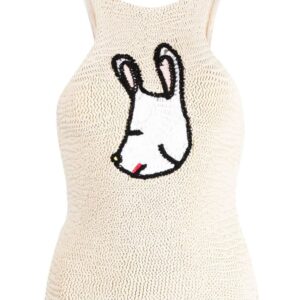 Stella McCartney animal-motif knitted top