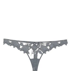 Fleur Du Mal  Lily embroidered thong