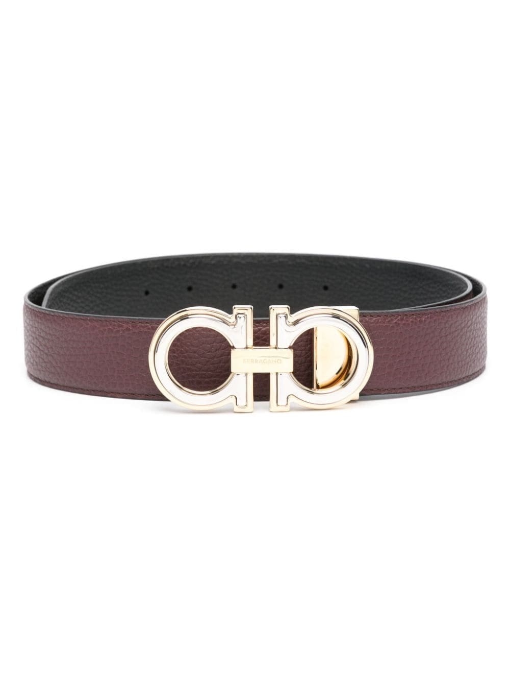 Ferragamo Gancini-buckle leather belt