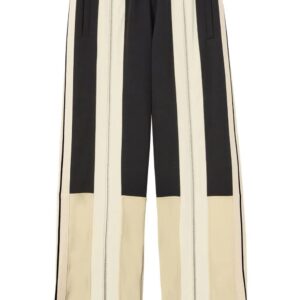Palm Angels  zip-detailing striped trousers