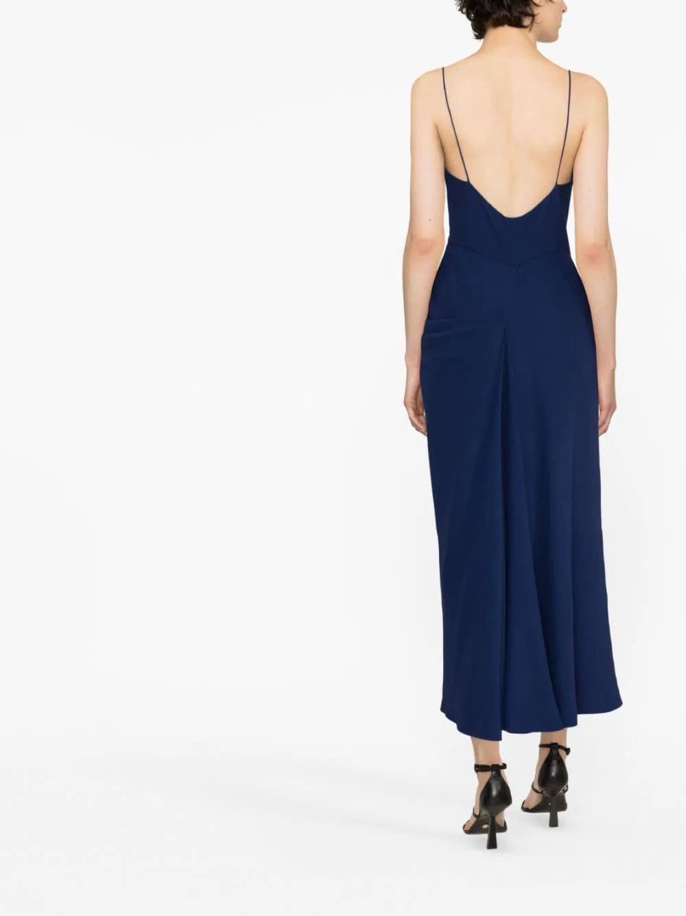 Alexander McQueen spaghetti-strap draped dress - Image 3