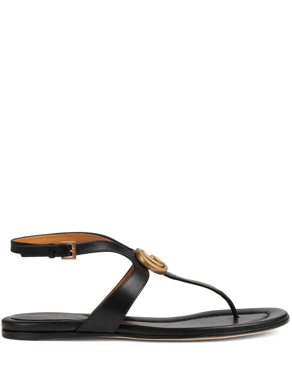 Gucci Double G leather thong sandals