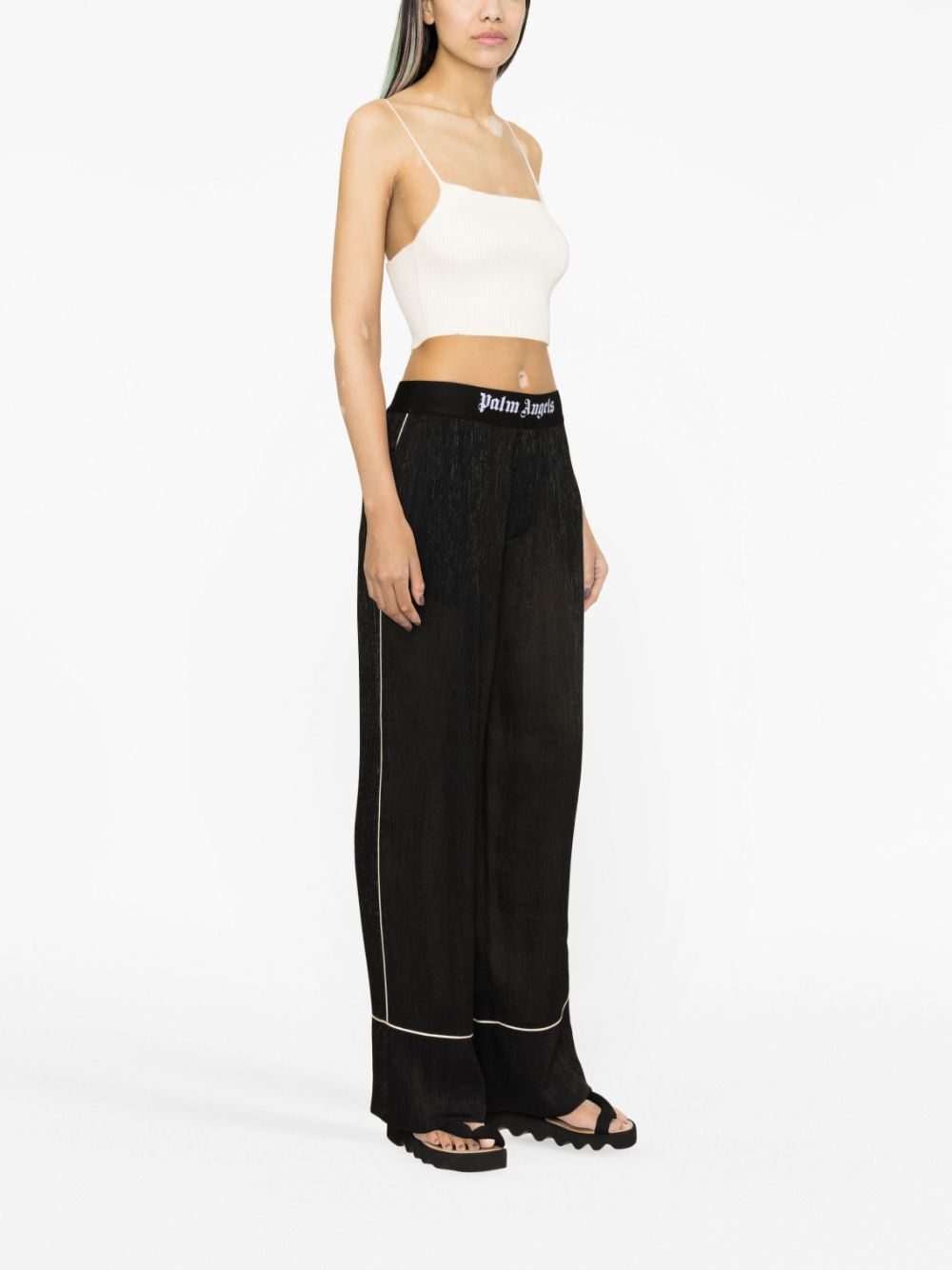Palm Angels Soireé logo-waist trousers - Image 3