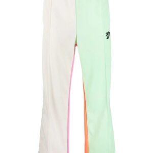 Palm Angels logo-print colourblock track pants