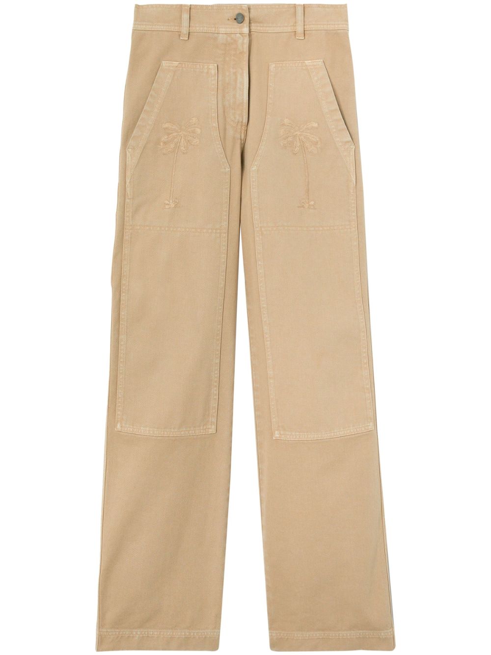 Palm Angels mid-rise straight-leg trousers