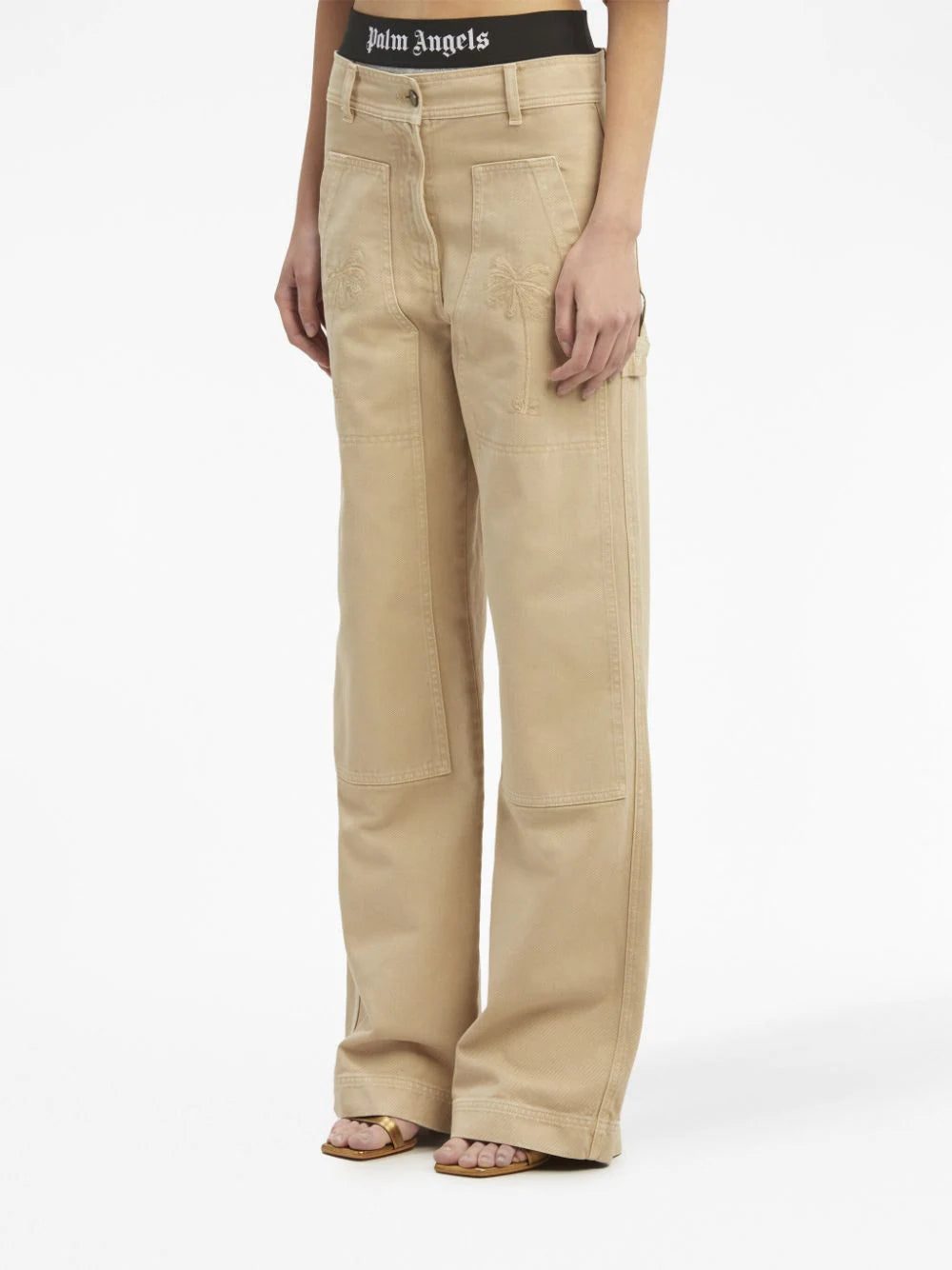 Palm Angels mid-rise straight-leg trousers - Image 4