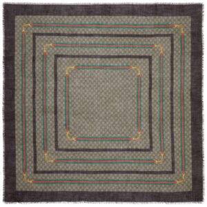 Gucci  GG square-shaped silk scarf