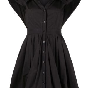 Alexander McQueen  short-sleeved cotton shirt dress