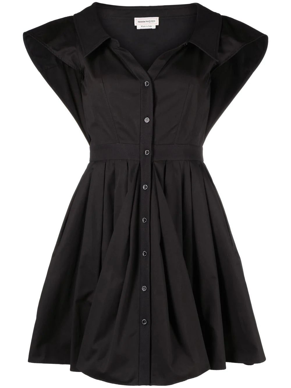 Alexander McQueen short-sleeved cotton shirt dress