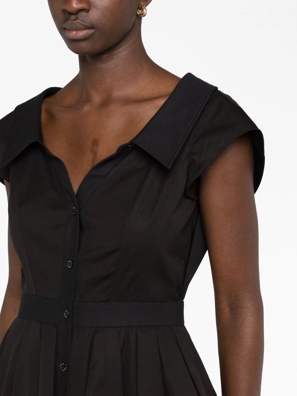 Alexander McQueen short-sleeved cotton shirt dress - Image 3