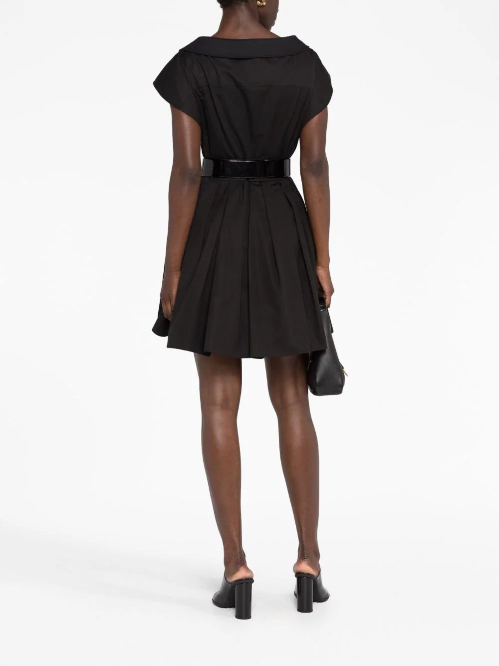 Alexander McQueen short-sleeved cotton shirt dress - Image 4