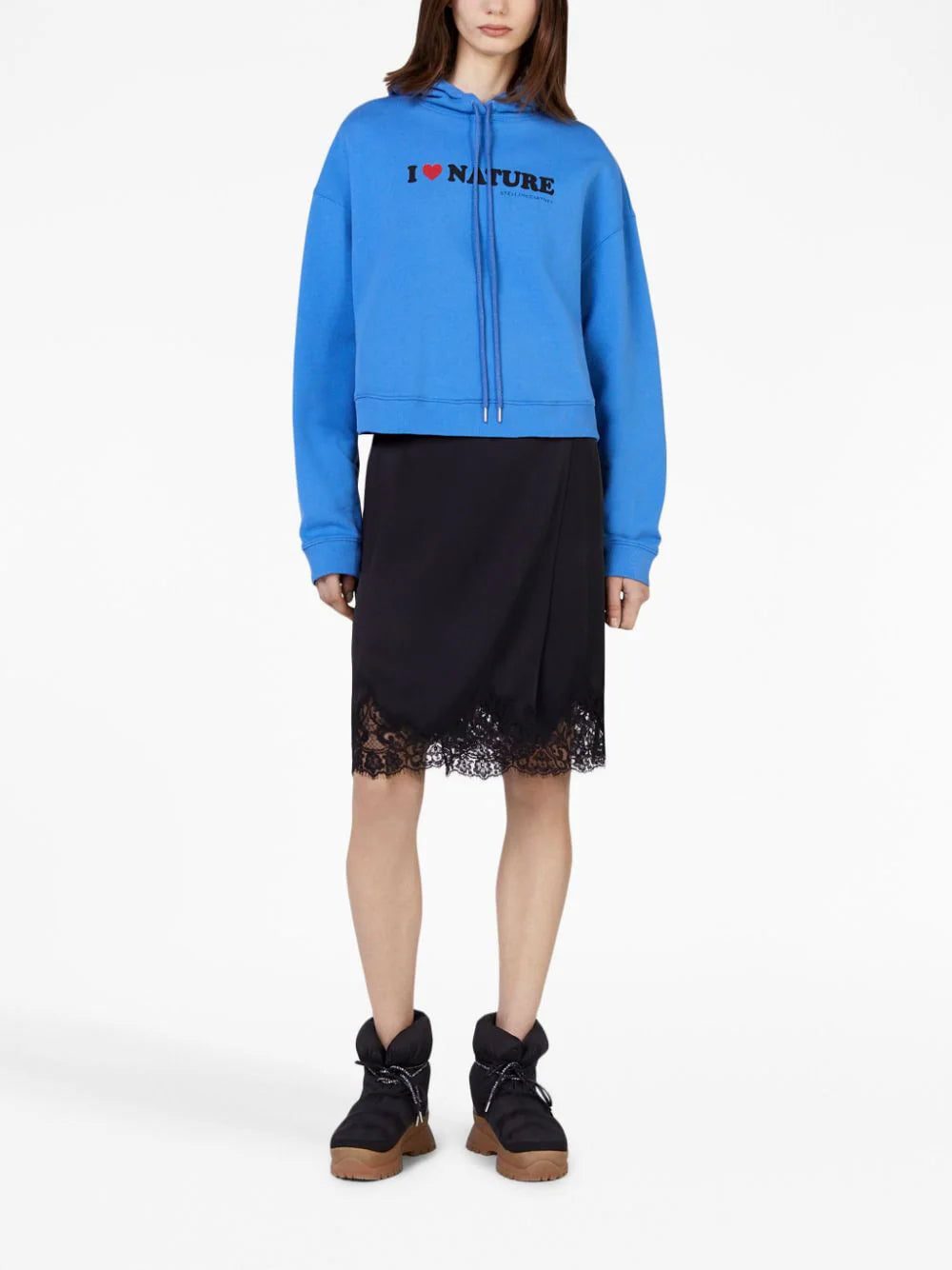 Stella McCartney Guipure graphic-print hoodie - Image 2