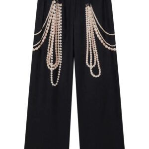 Stella McCartney Pearl Trompe L’oeil wide-leg trousers