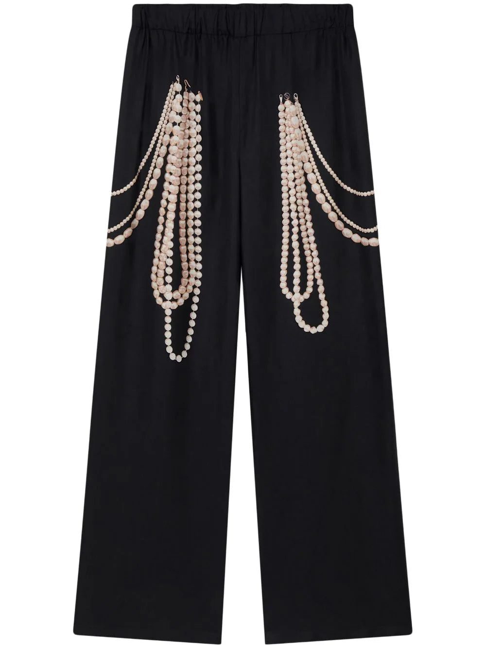 Stella McCartney Pearl Trompe L’oeil wide-leg trousers