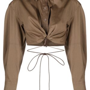 Jacquemus  La Chemise Plidao cropped shirt