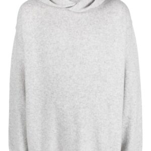 Acne Studios mélange-effect knit hoodie