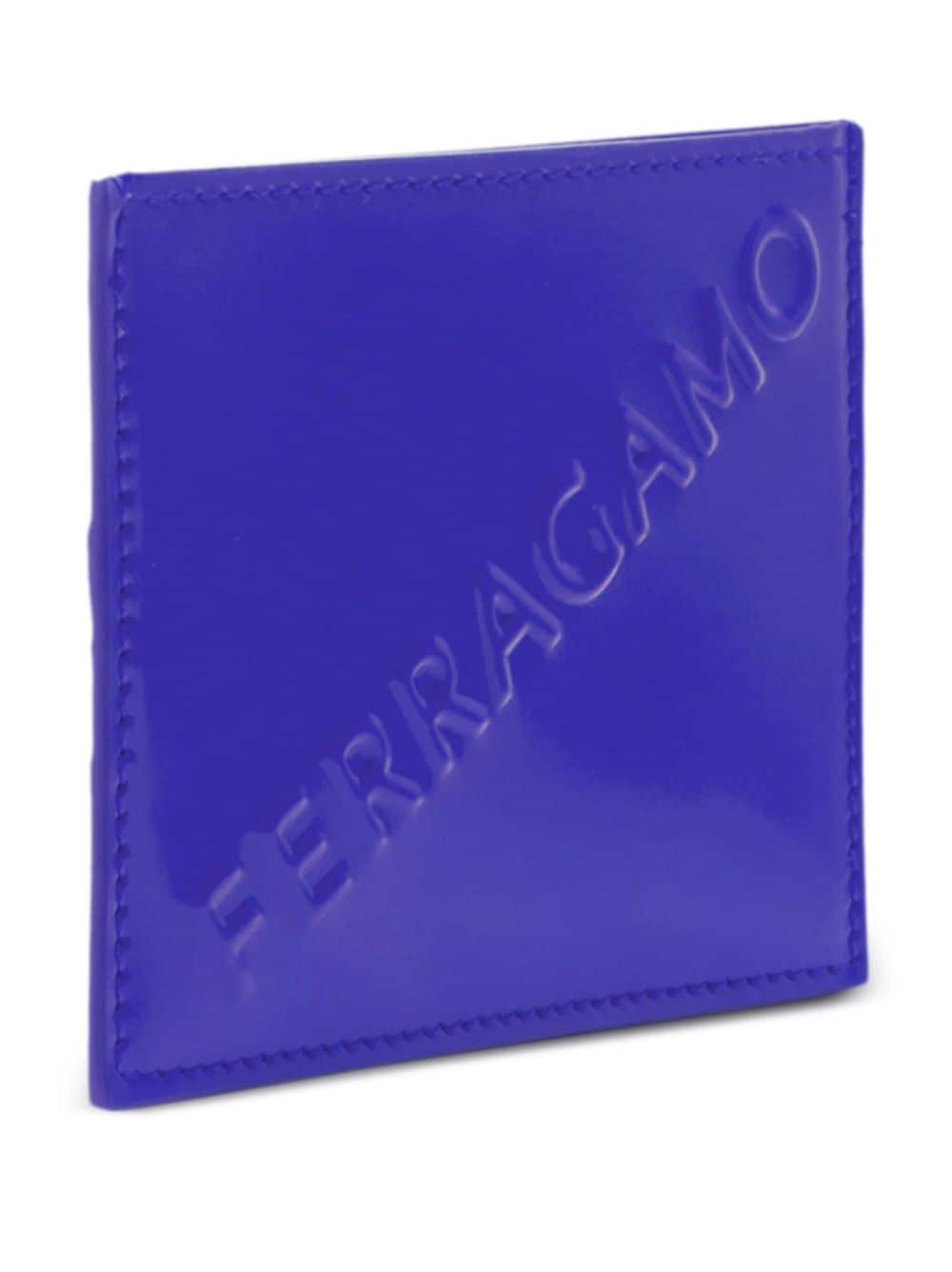Ferragamo logo-embossed patent-leather cardholder - Image 4