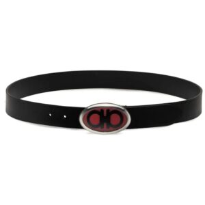 Ferragamo  oval-shaped Gancini-buckle belt