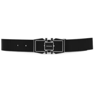 Ferragamo Gancini-buckle revesible leather belt