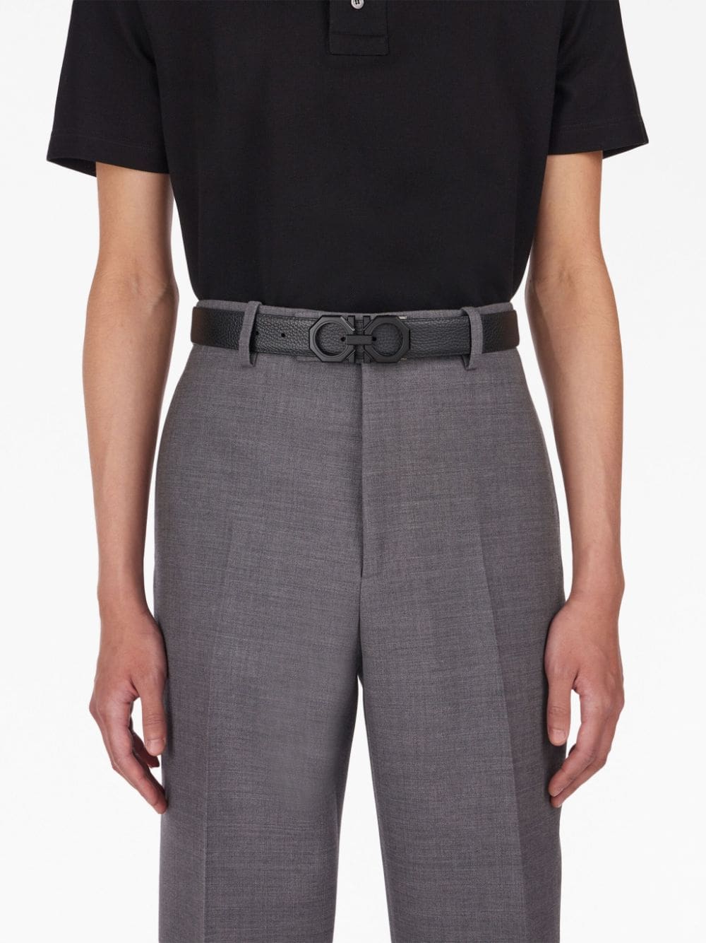 Louis Vuitton logo-buckle leather belt - Image 4