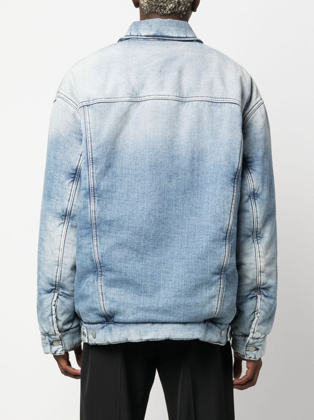 Acne Studios padded button-up denim jacket - Image 4