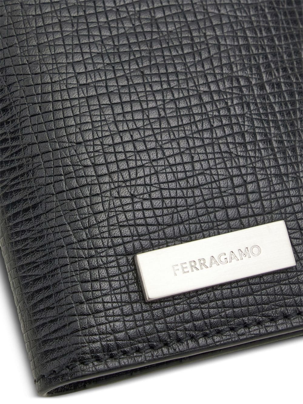 Ferragamo logo-plaque textured leather wallet - Image 5