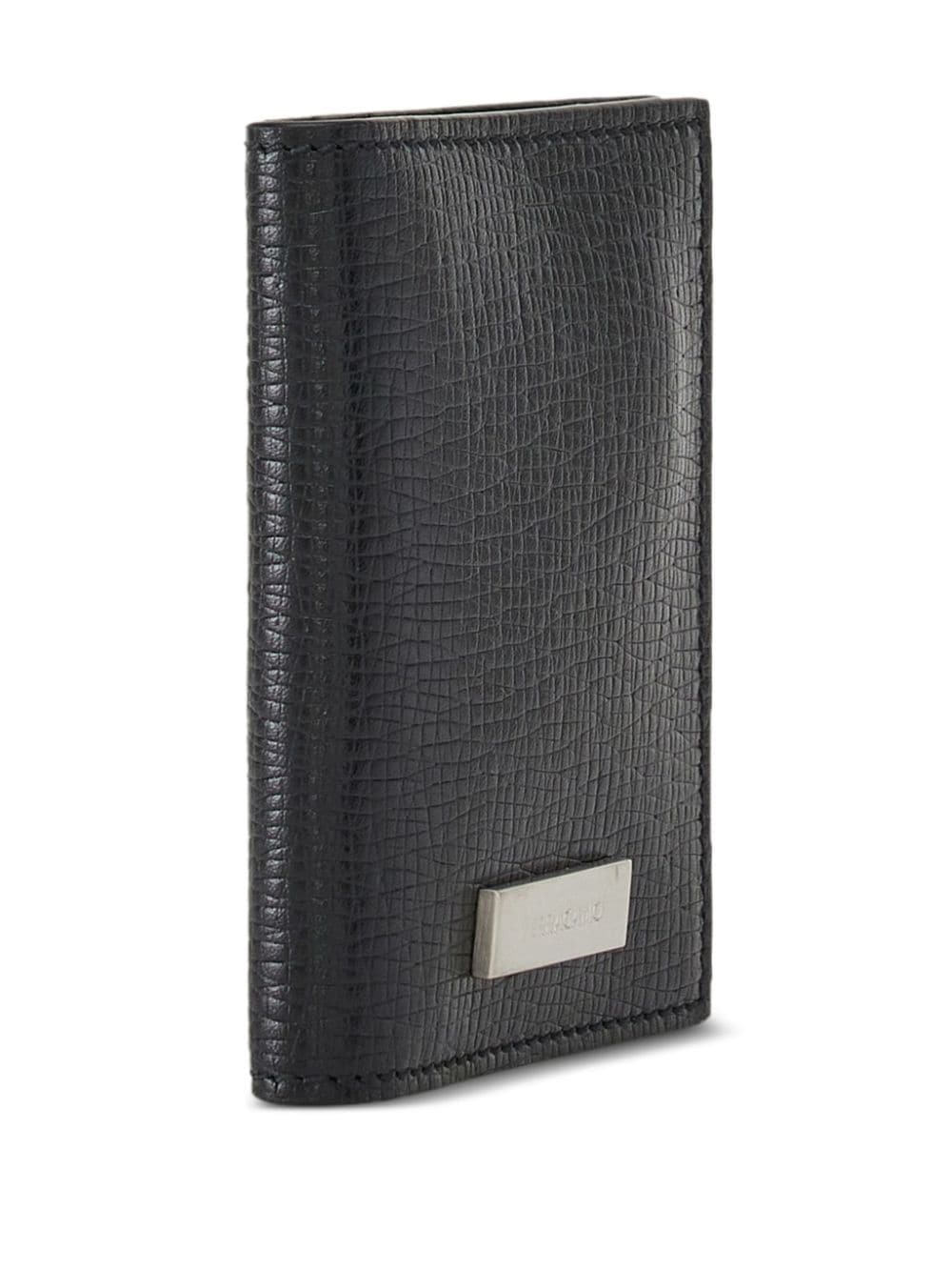 Ferragamo logo-plaque textured leather wallet - Image 3