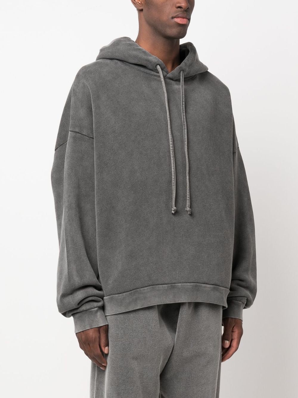 Acne Studios logo patch cotton hoodie - Image 5