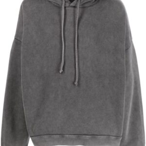 Acne Studios logo patch cotton hoodie
