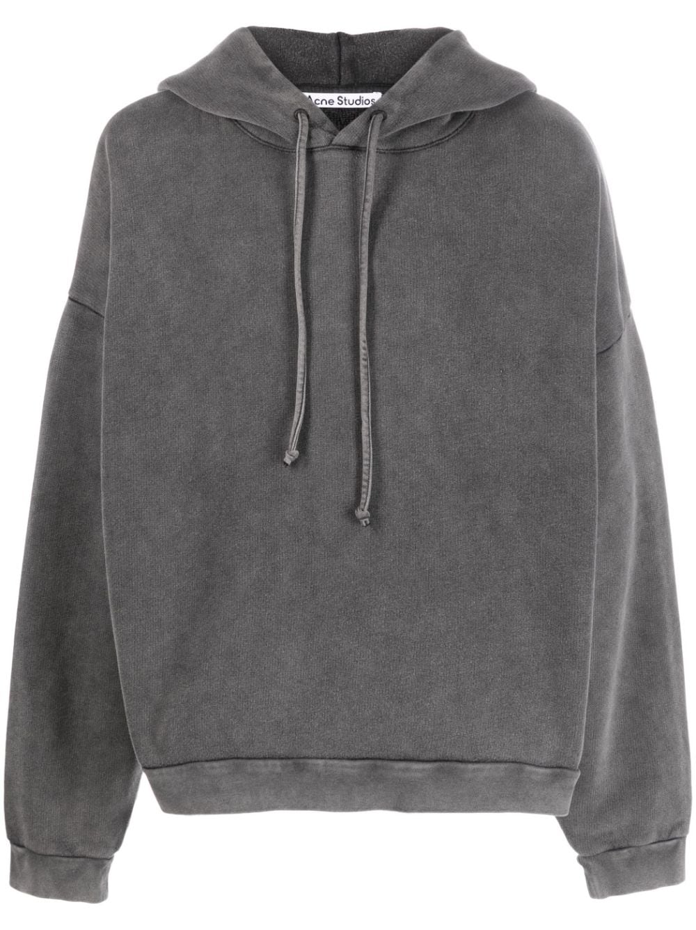 Acne Studios logo patch cotton hoodie