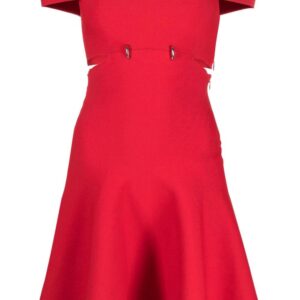 Alexander McQueen  off-shoulder cut-out minidress