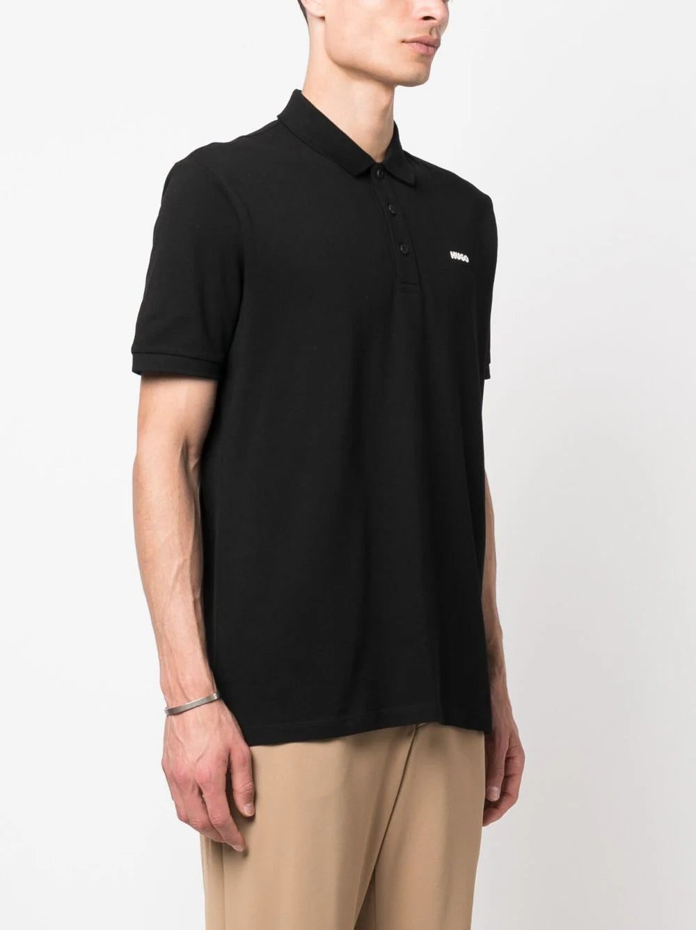 HUGO logo-print short-sleeve polo shirt - Image 3