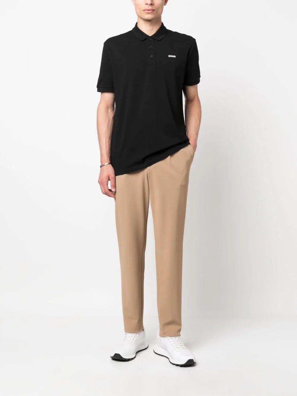 HUGO logo-print short-sleeve polo shirt - Image 2