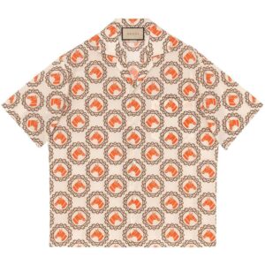 Gucci  graphic-print cotton shirt