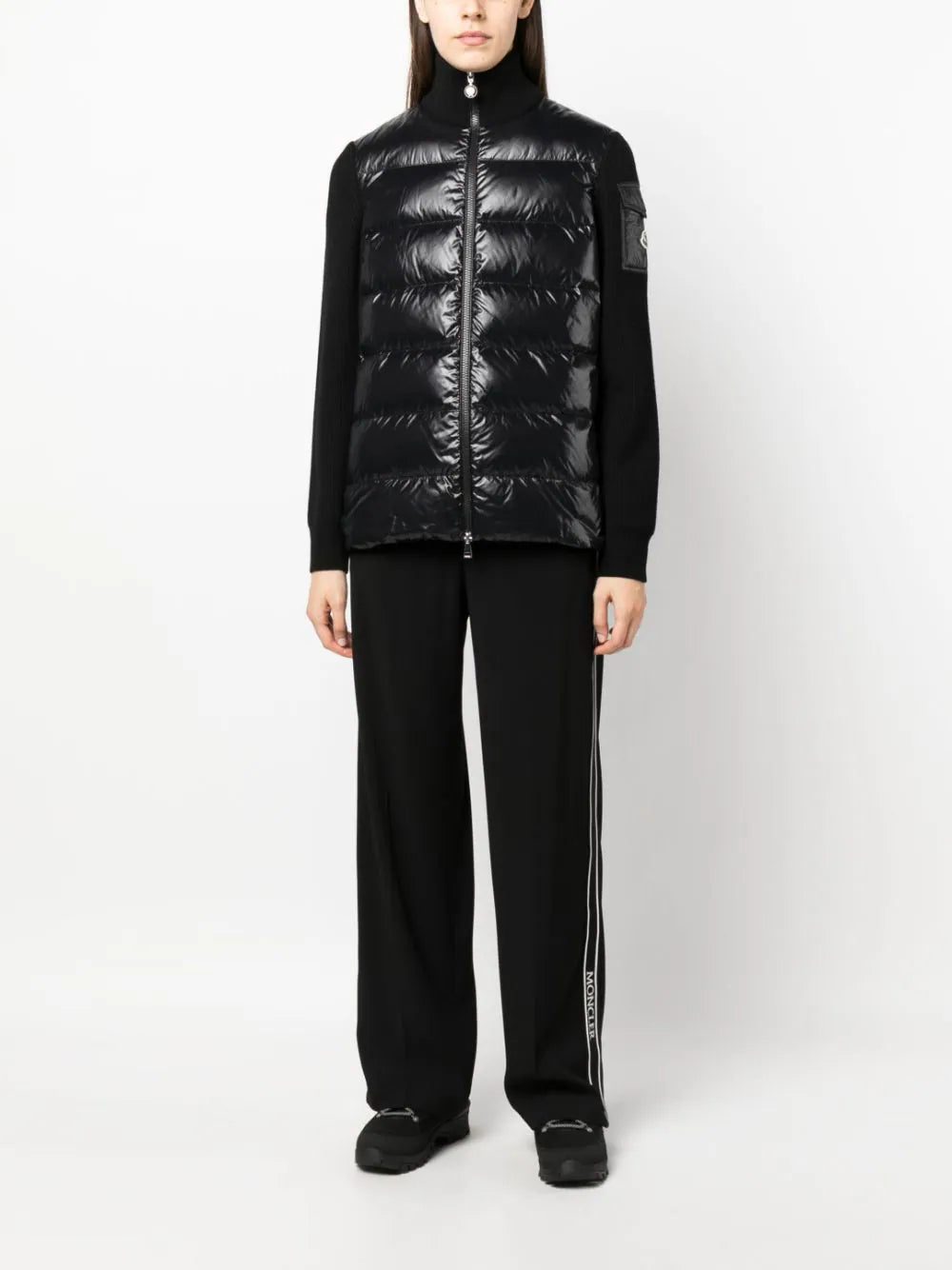 Moncler knit-sleeve padded jacket - Image 2