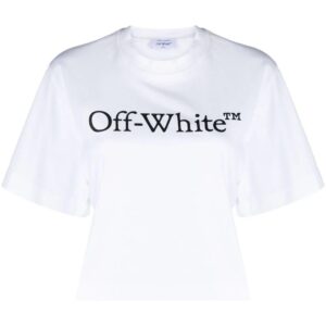Off-White  Big Logo Bookish cropped T-shirt