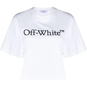Off-White  Big Logo Bookish cropped T-shirt