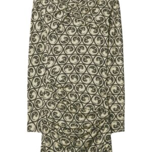 Off-White Moon-print gathered asymmetric dress