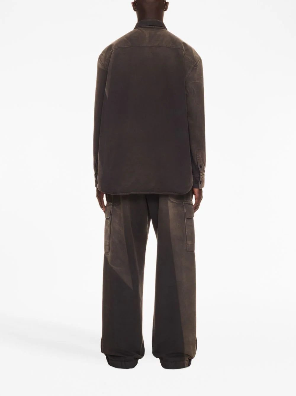 Off-White embroidered-logo overshirt jacket - Image 4