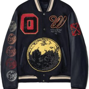 Off-White  patch-detail bomber jacket