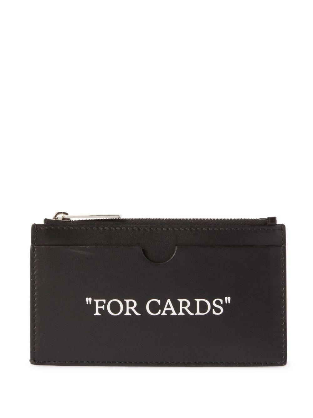 Off-White Quote-print leather cardholder - Image 2