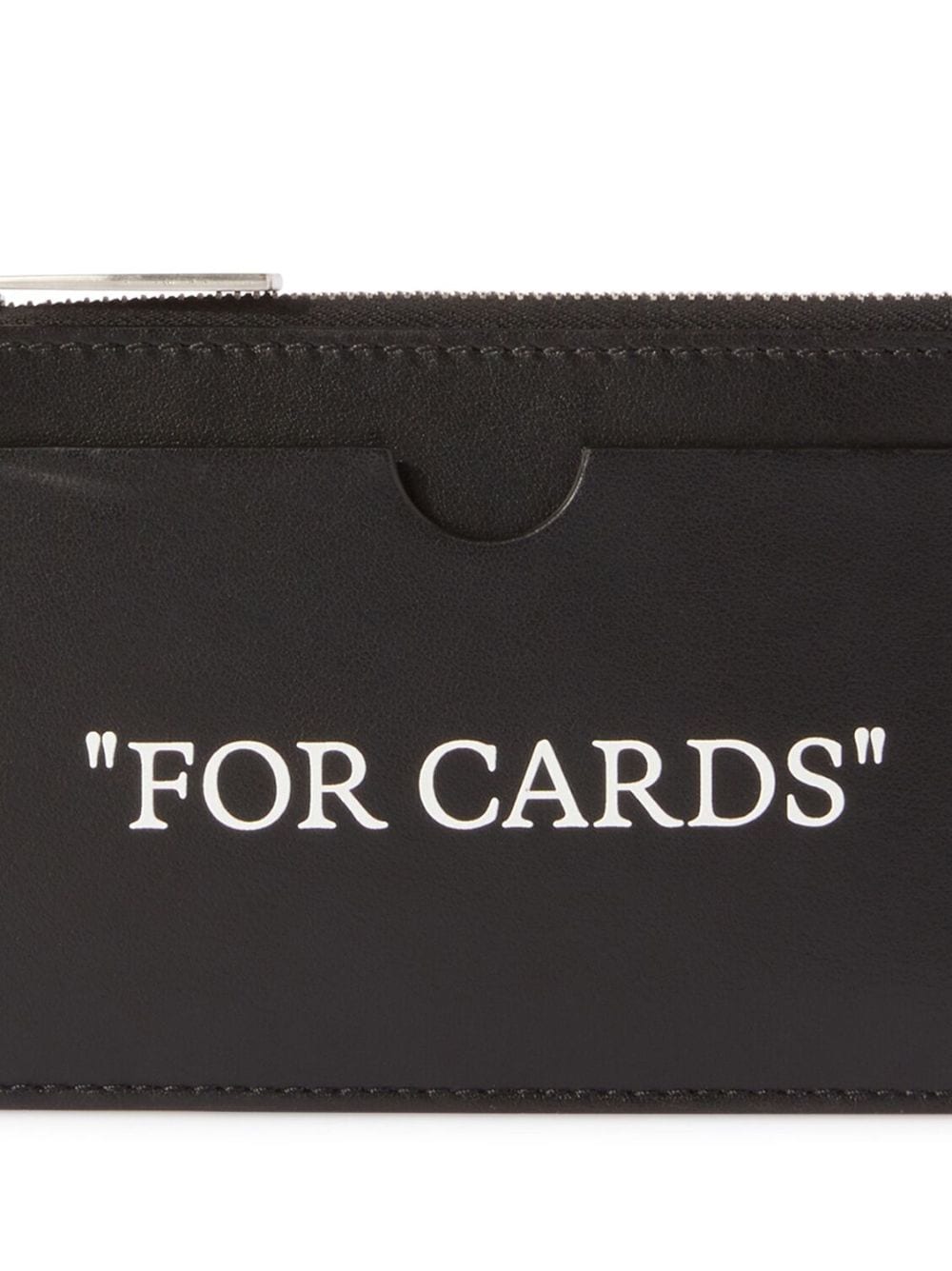 Off-White Quote-print leather cardholder - Image 3