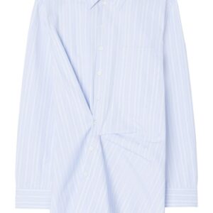 Off-White striped cotton-poplin shirtdress