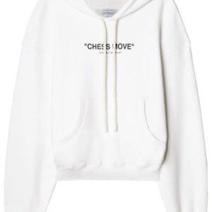 Off-White  slogan-print drawstring hoodie
