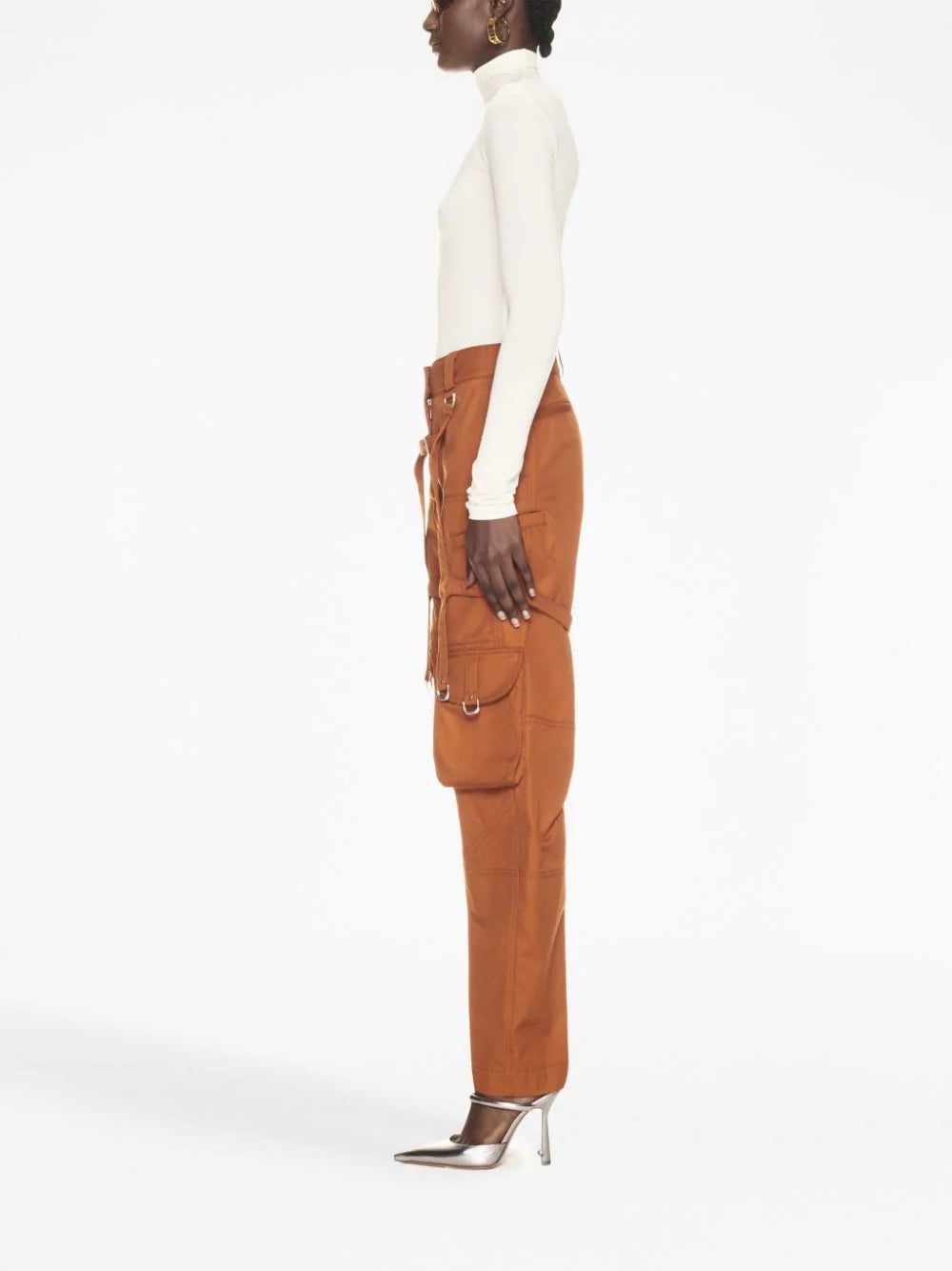 Off-White logo-print second-skin top - Image 3