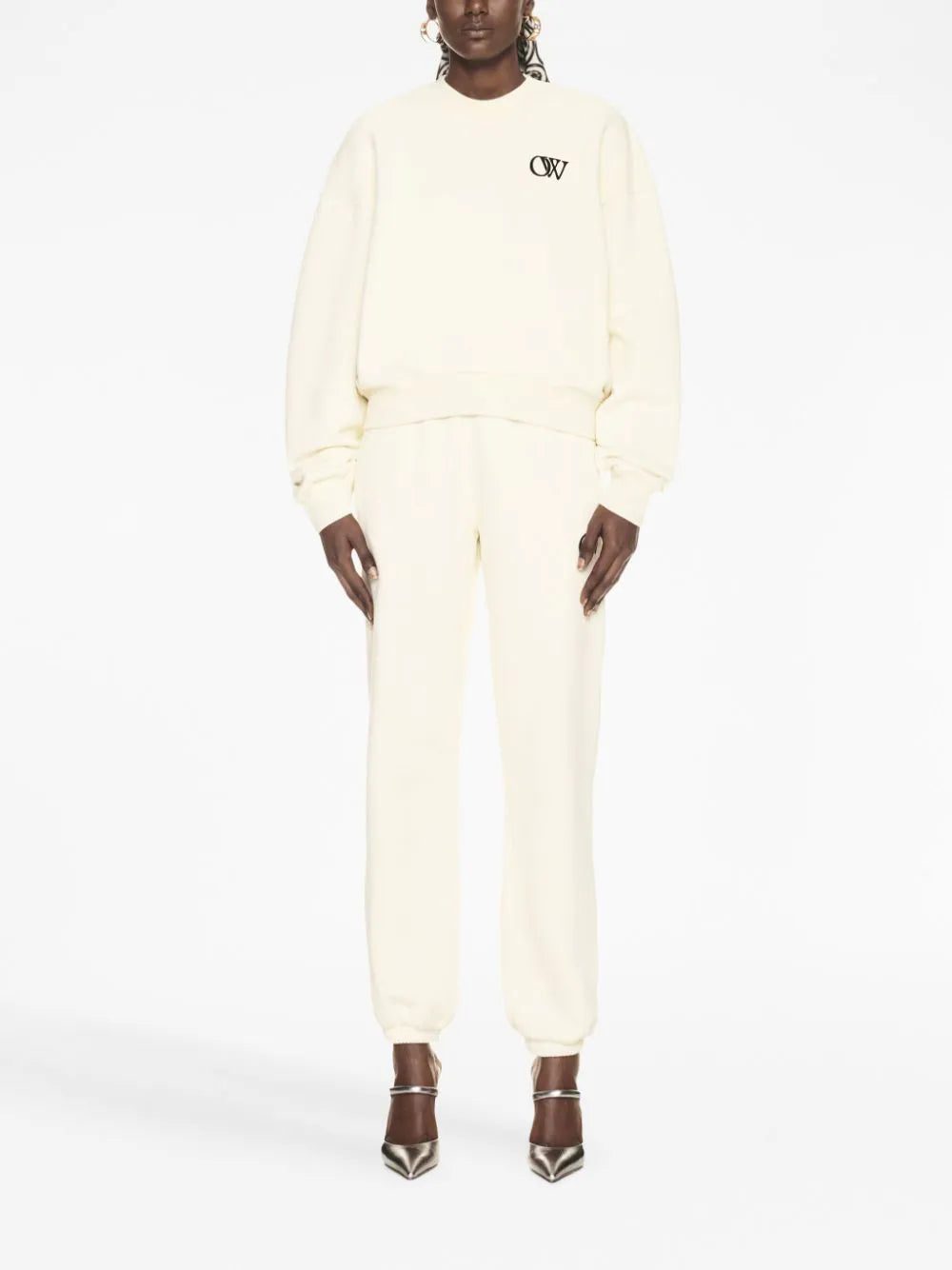 Off-White OW-print cotton track pants - Image 2