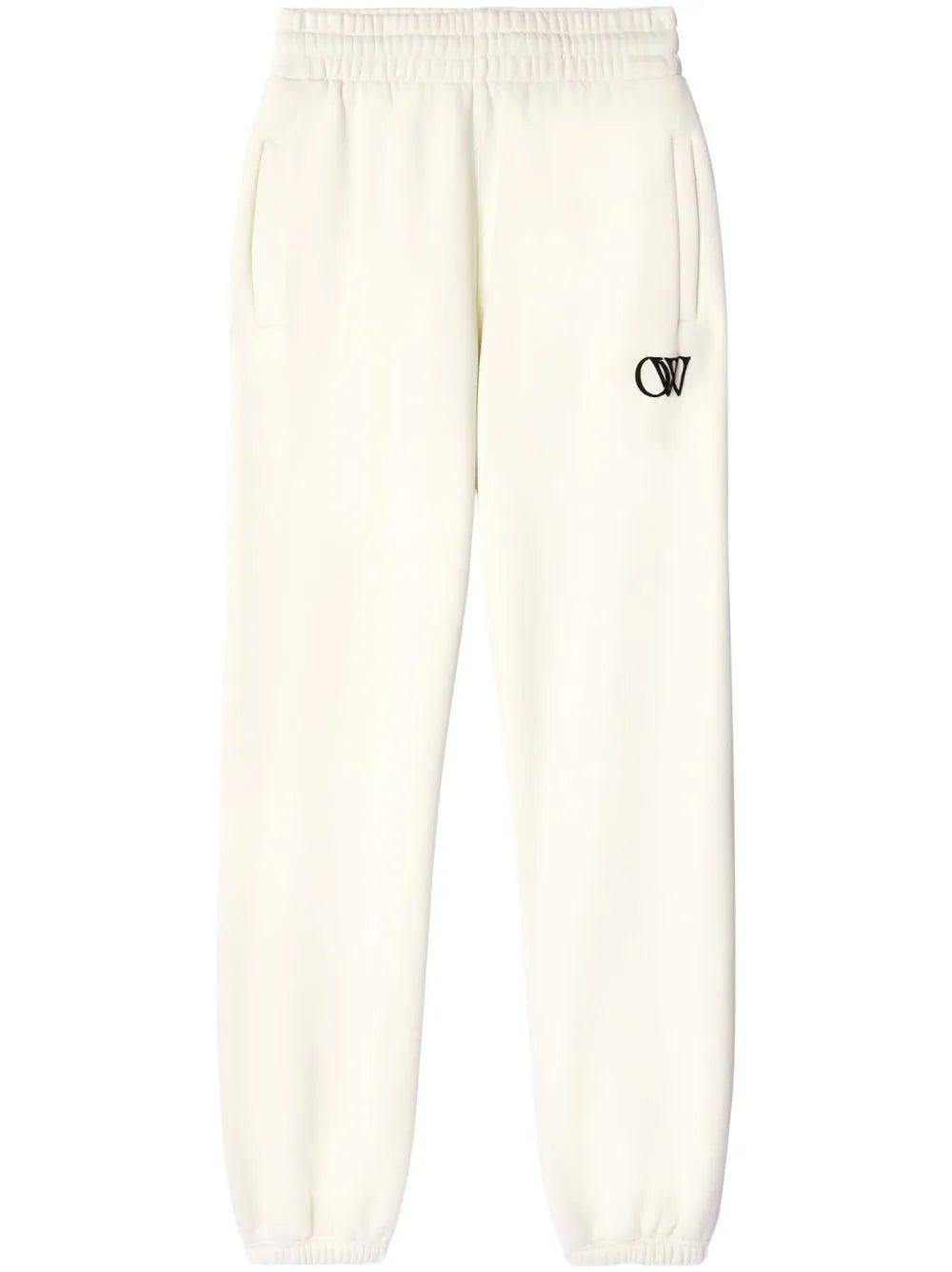 Off-White OW-print cotton track pants