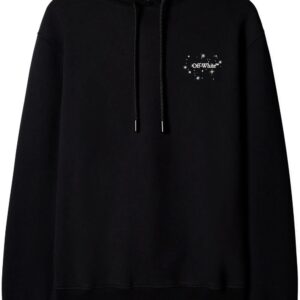 Off-White  Bling Star Arrow-motif cotton hoodie