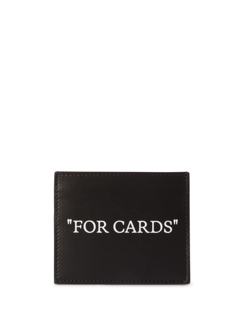 Off-White Quote leather cardholder